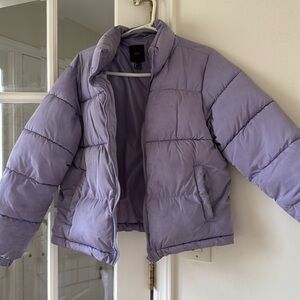 Forever 21 lavender purple puffer jacket